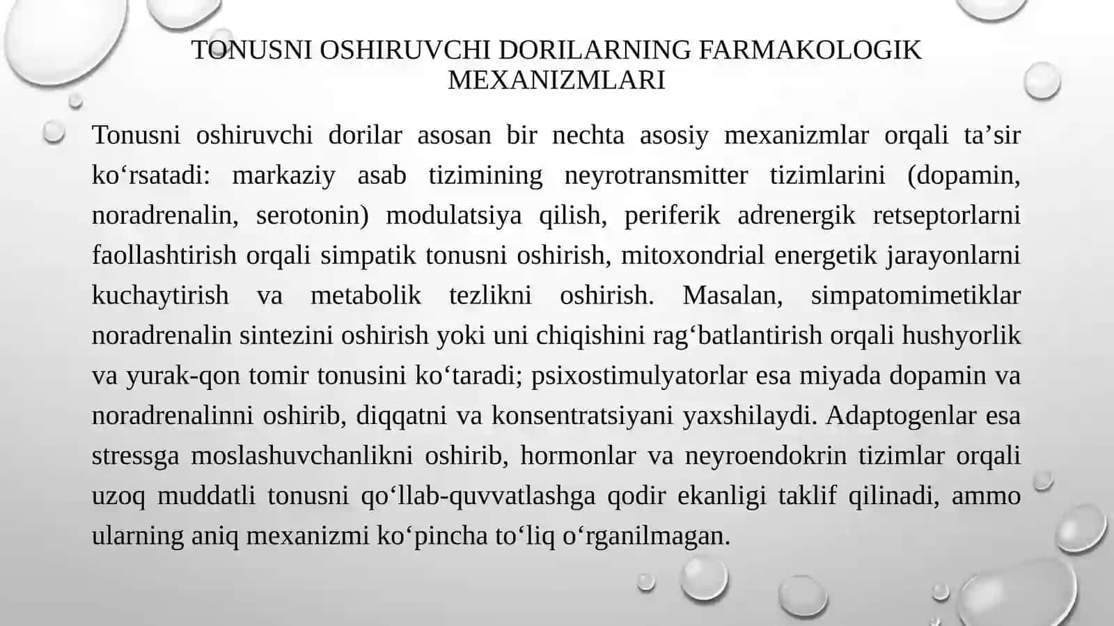 Odam organizmi tonusi va immuniteti 4