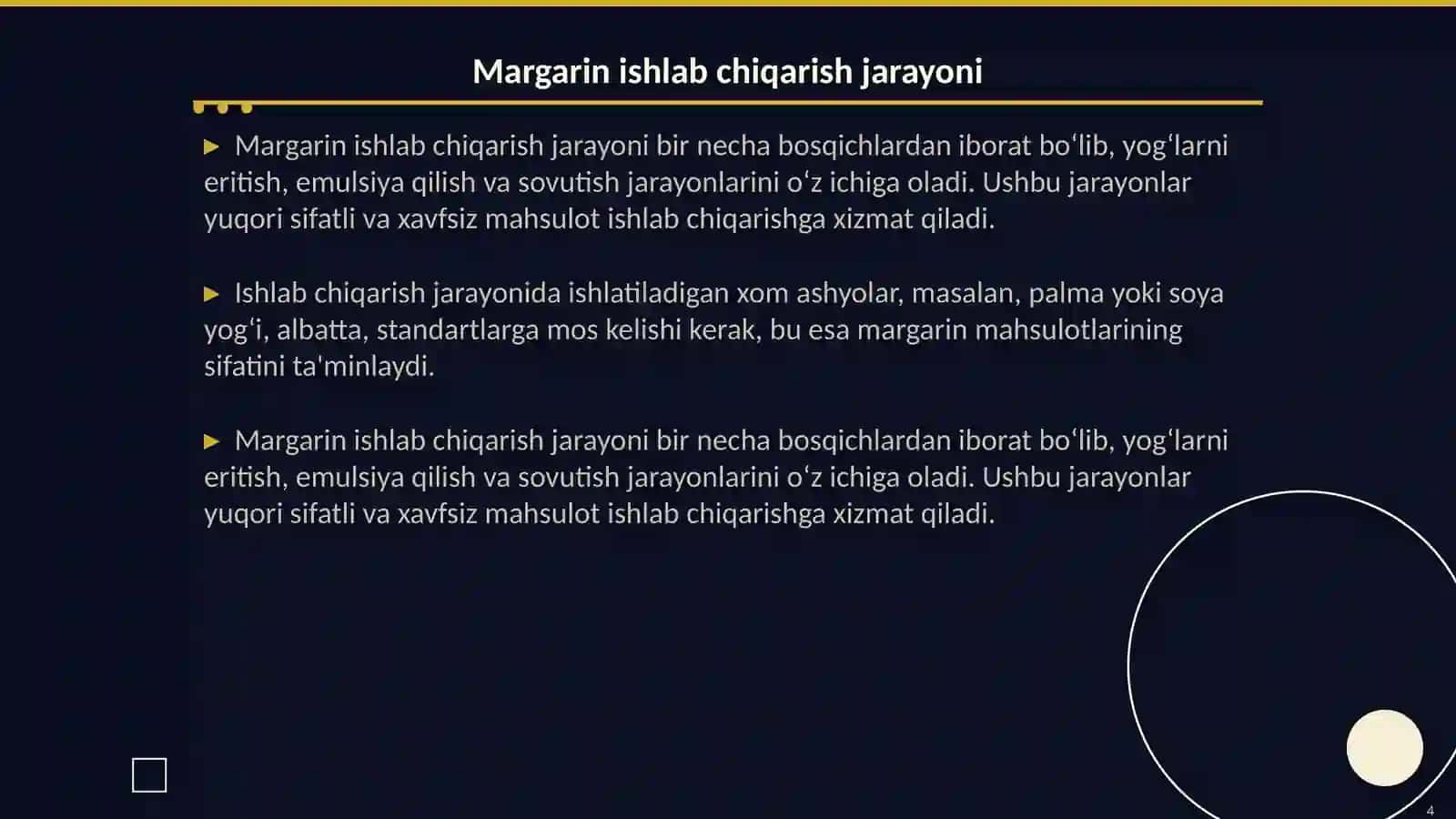 Margarin mahsulotlari va ularning turlari 4