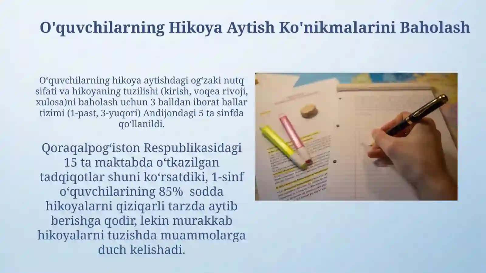 Model Matnlar Orqali Hikoya Aytish Va Insho Yozuv Darslarini Kuzatish 4