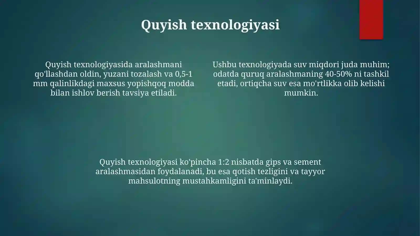 TomgapenaquyishPena.Gipis.Sement.Suv.Aralashmasiyordamidaquyiladi 4