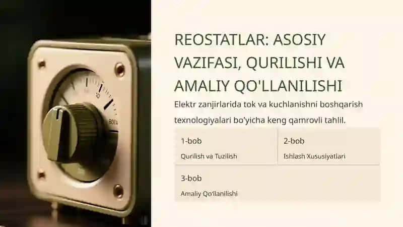 Reostatlarni vazifasi 4