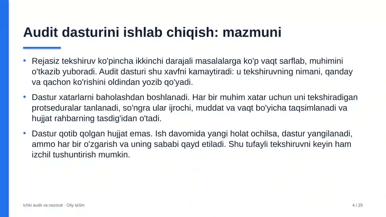 xususiy banklarda audit dasturini ishlab chiqish 1669 4