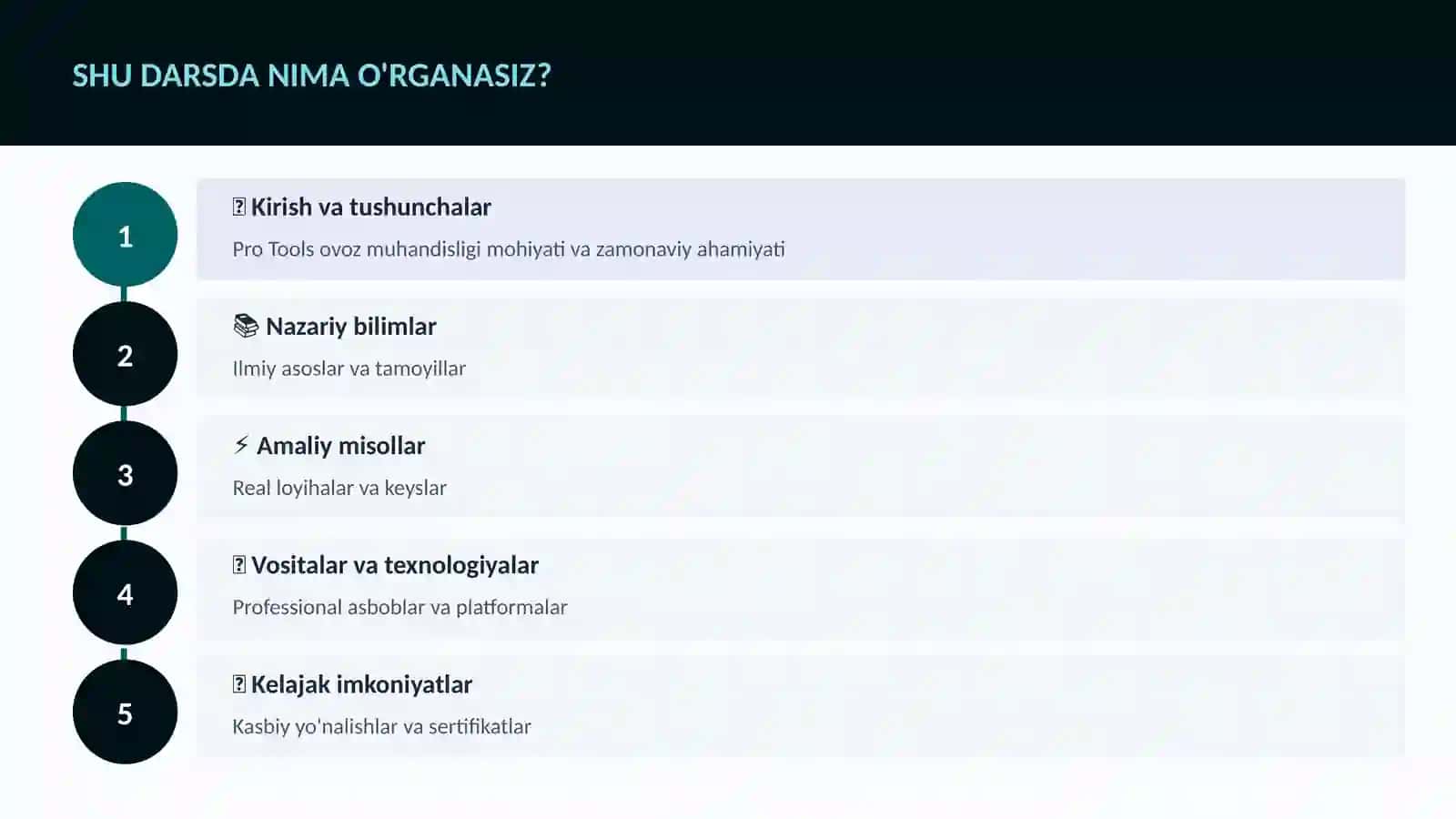 Pro Tools ovoz muhandisligi 4
