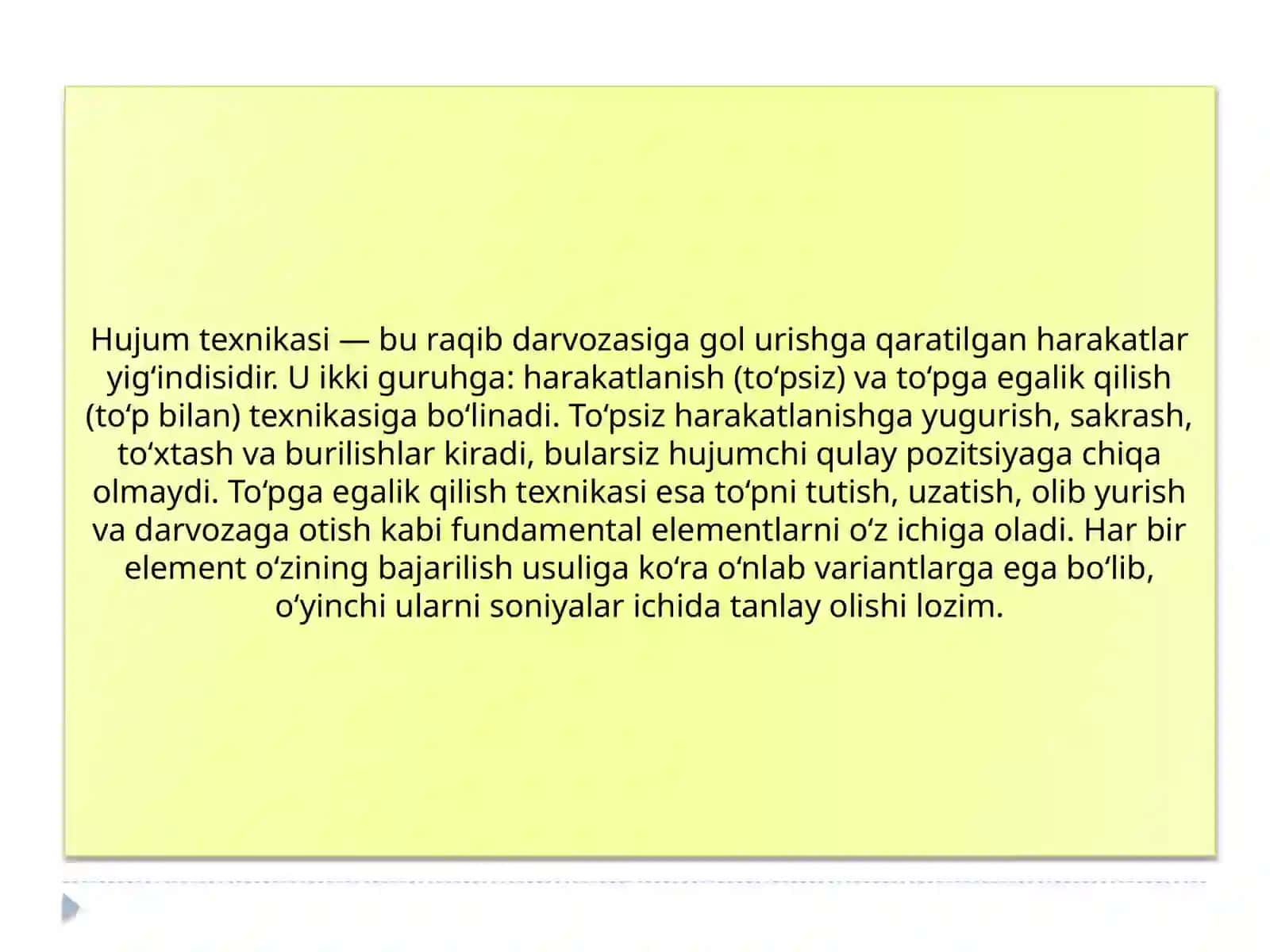 Gandbol O'yini Texnikasi Tasnifi 4