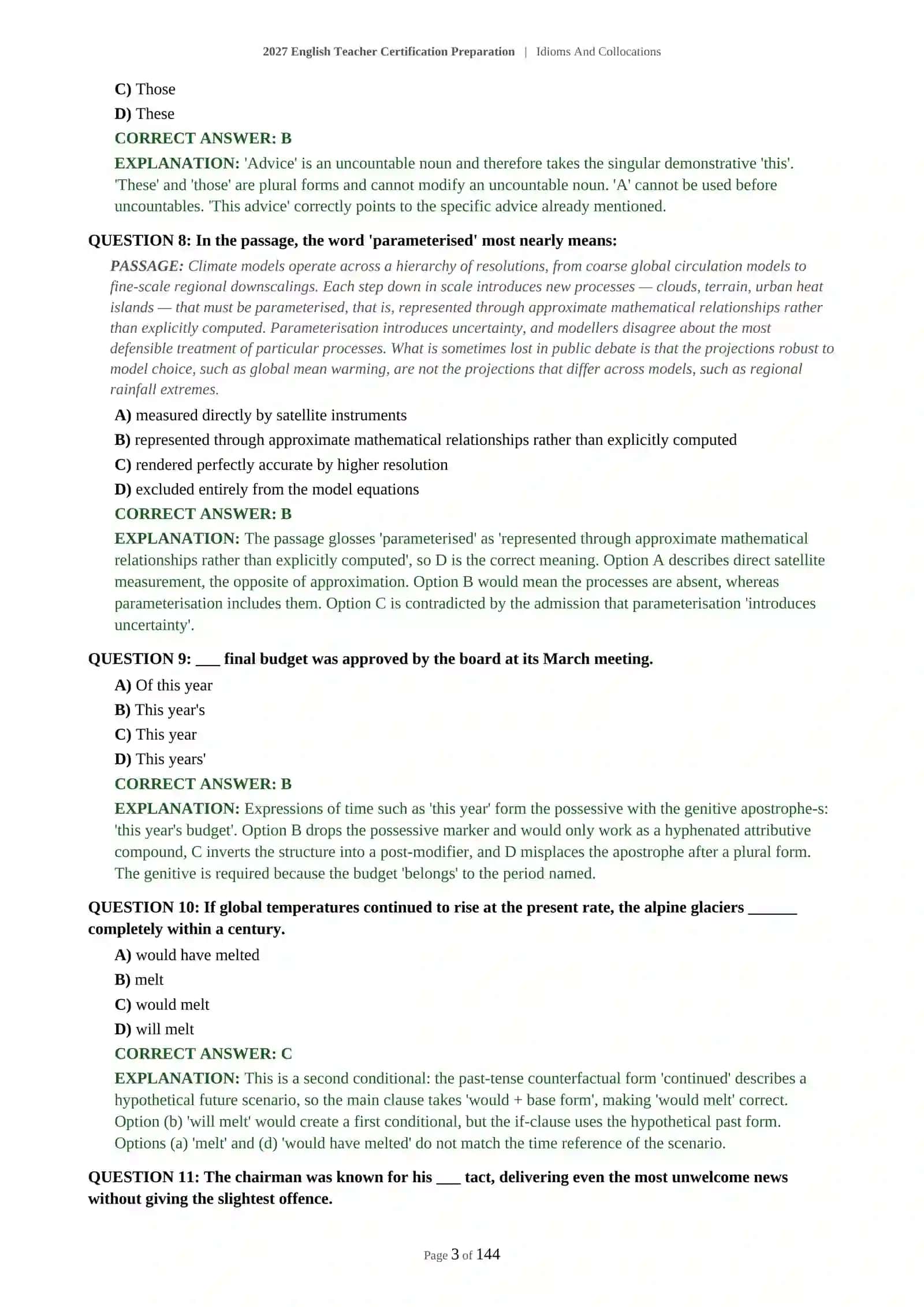 Idioms And Collocations Certification Preparation 4