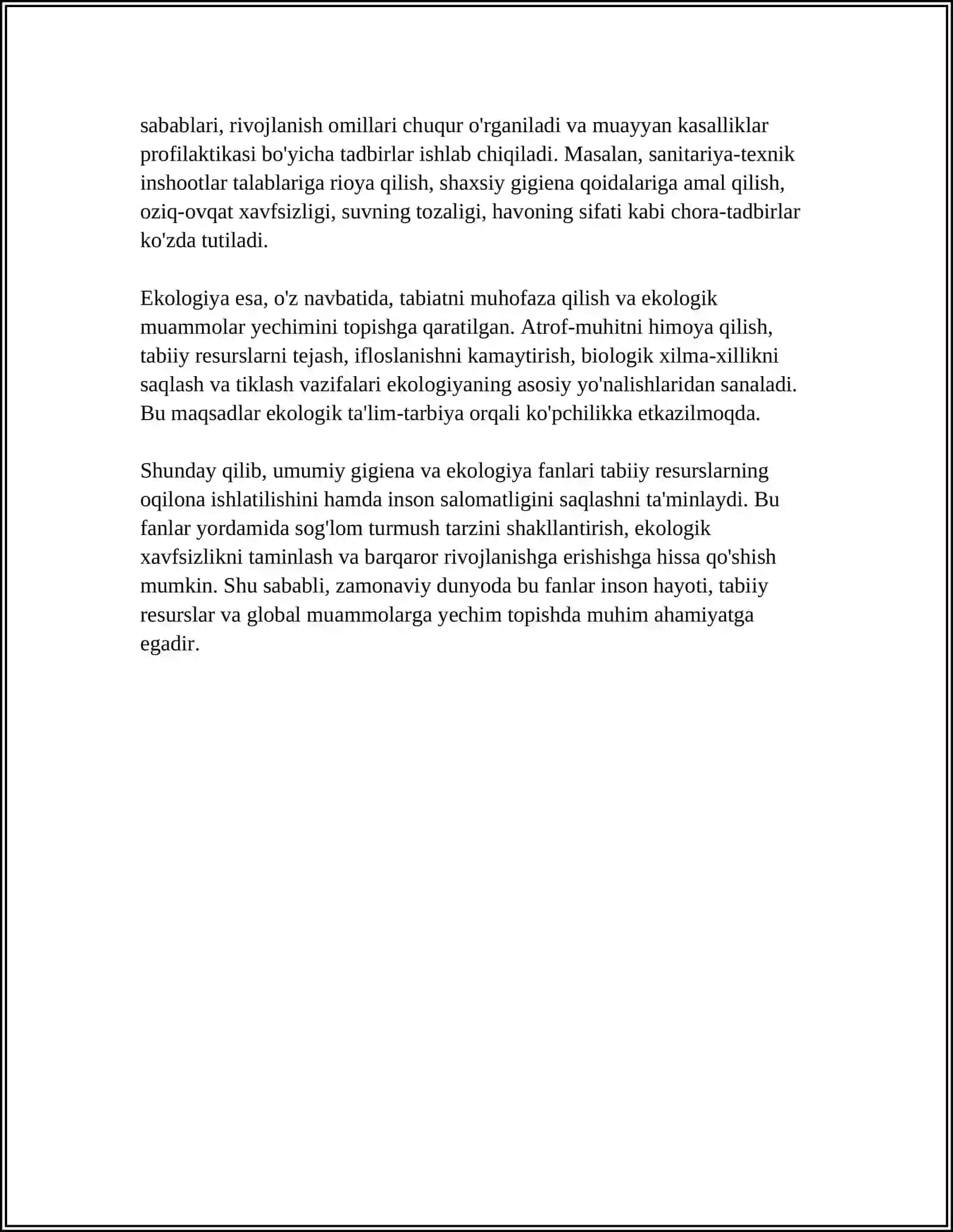 UMIMIY GIGENIYA VA IKALOGIYA FANING PREDMETI 4