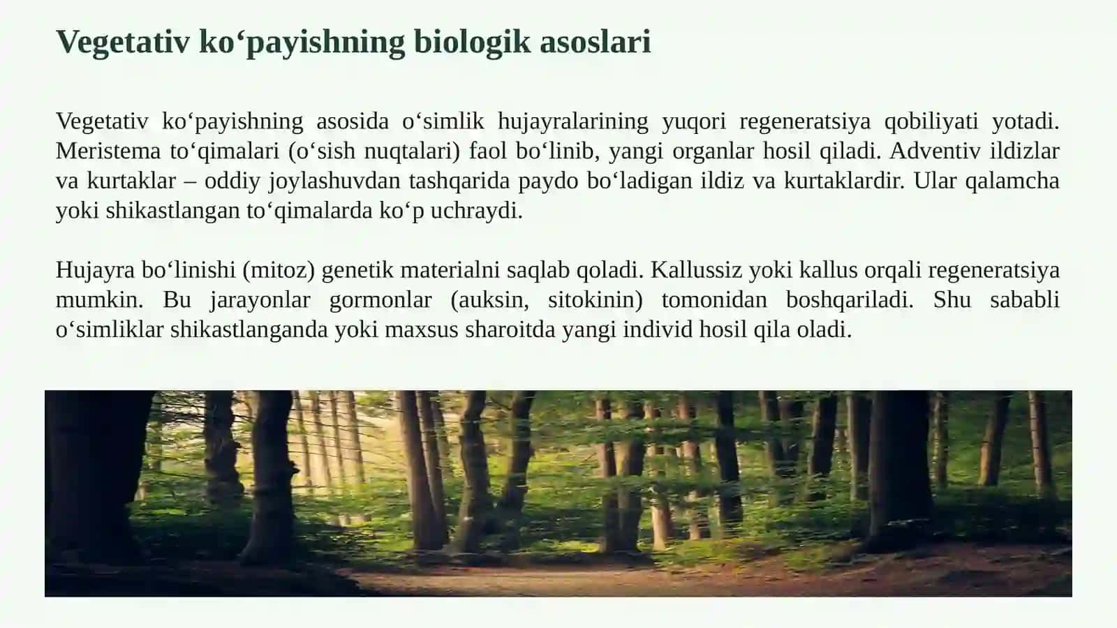 O‘SIMLIKLARDA VEGETATIV KO‘PAYISH USULLARI VA ULARNING BIOLOGIK AHAMIYATI 4