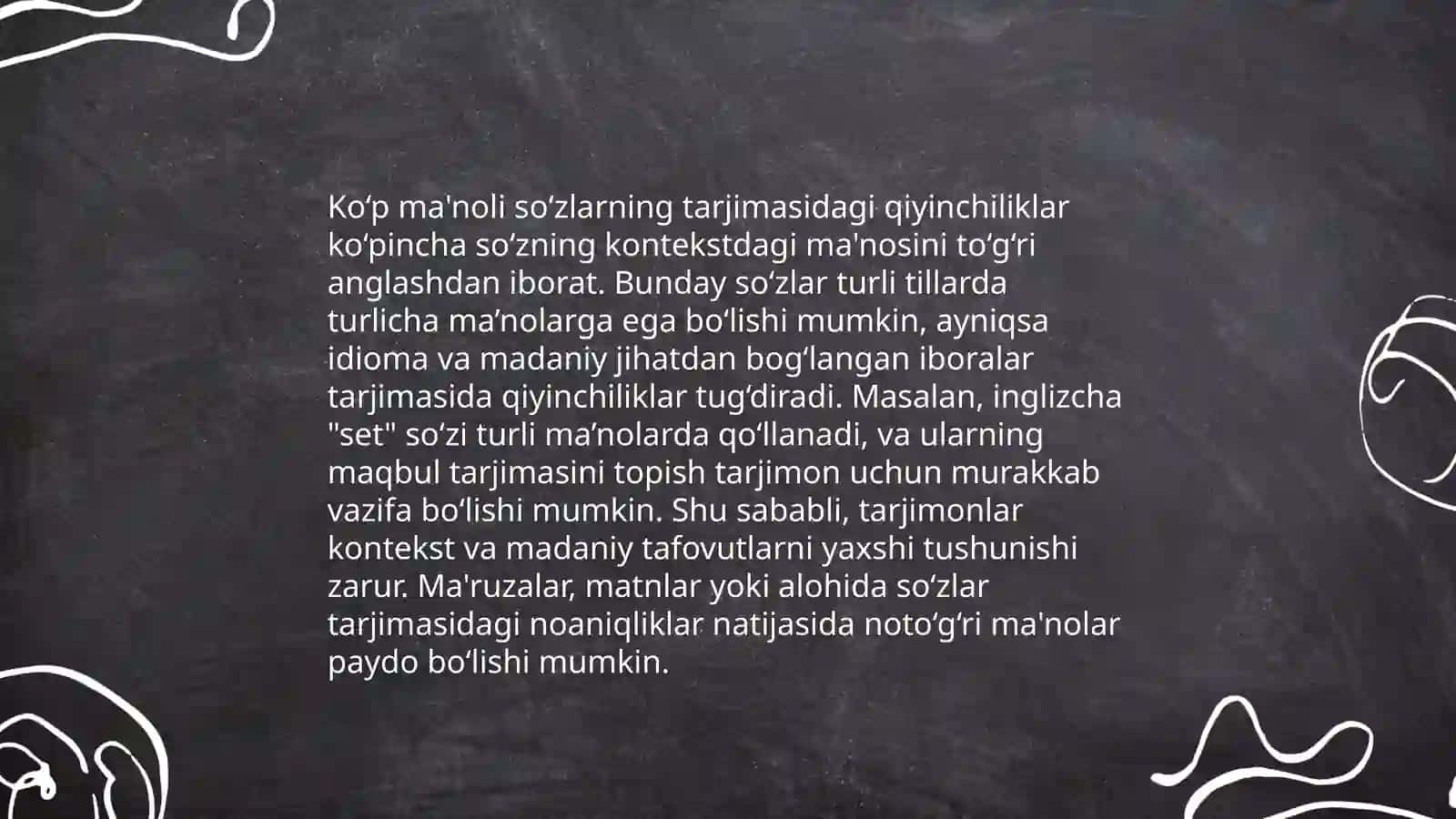 Tarjimadagi uchraydigan leksik muommolar 4