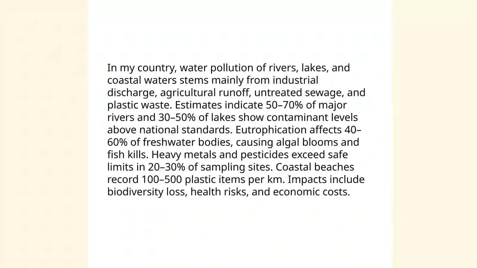 Environmental Problems in My Country 4