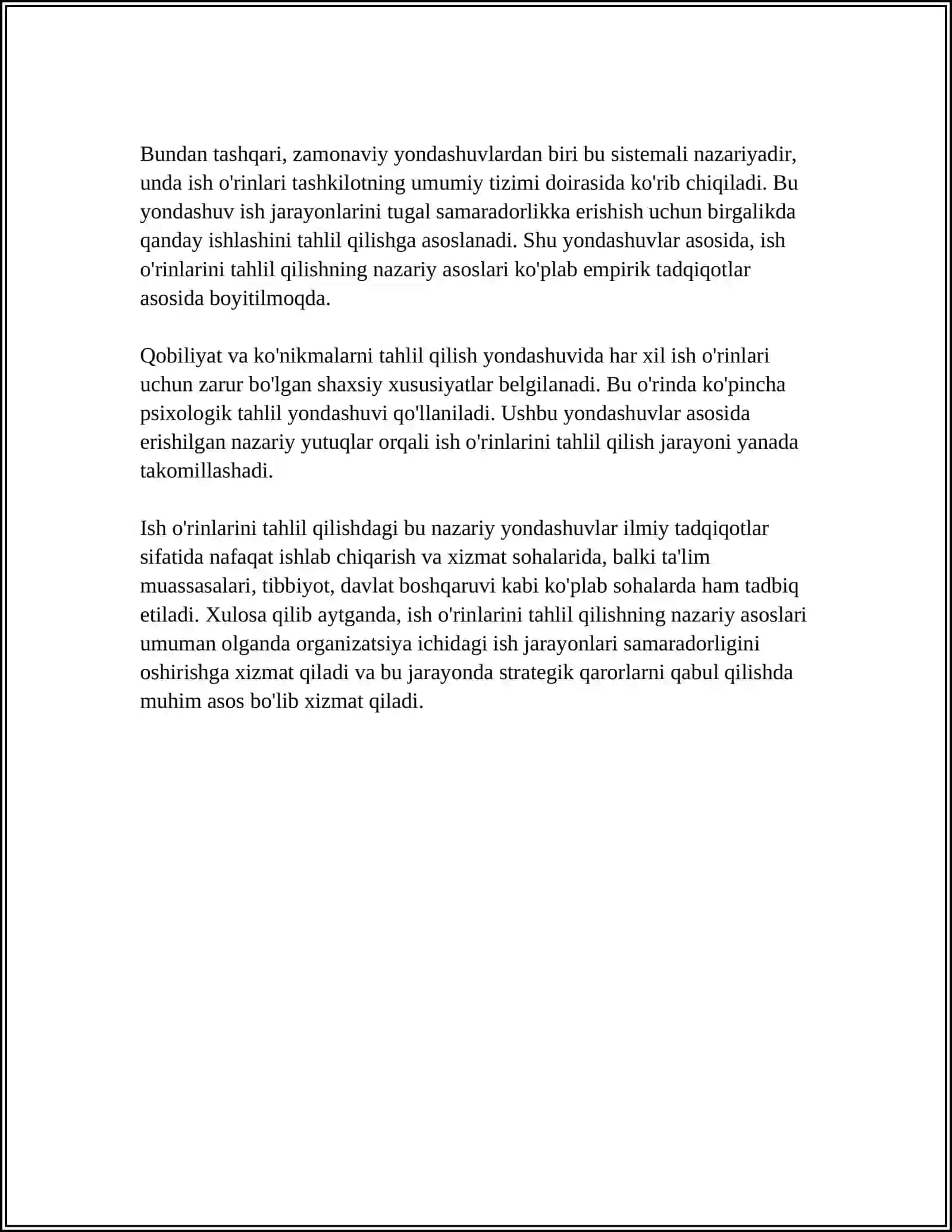 ISH ÒRINLARI TAHLIL QILISH VA LOYIHALASH YONDASHUVLARI 4