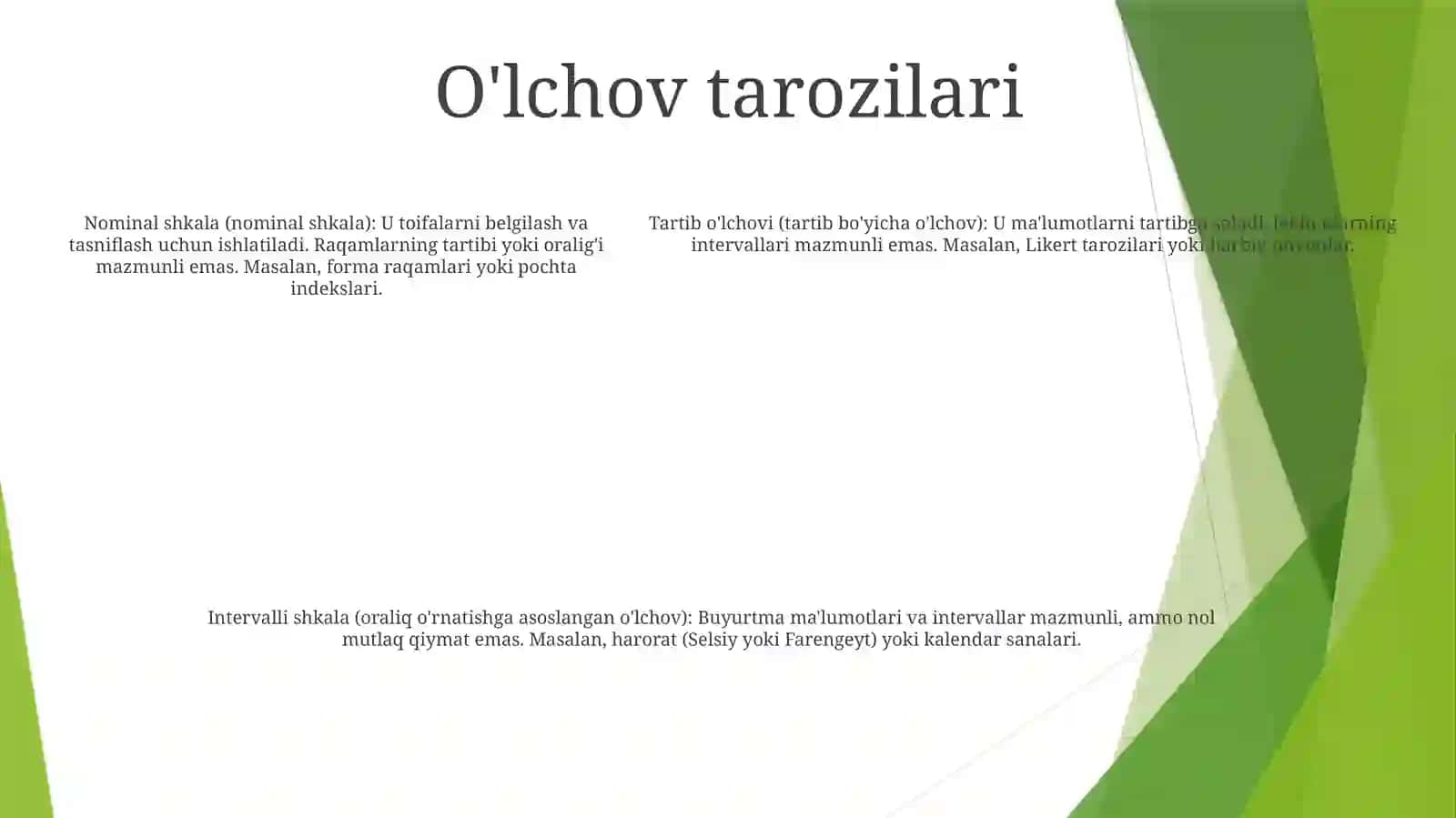 O'Lchash Turlari Va Usullari 4