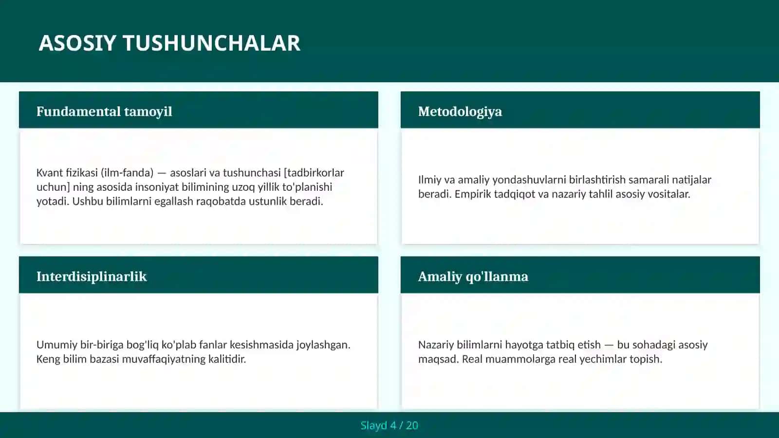 Kvant fizikasi (ilm-fanda) — asoslari va tushunchasi [tadbirkorlar uchun] 4
