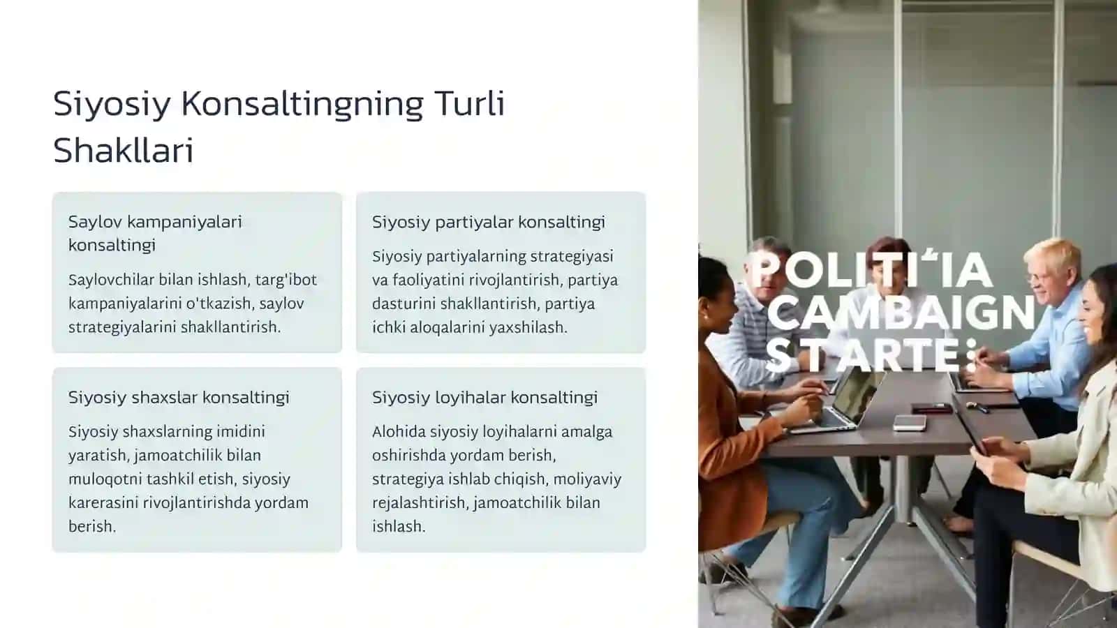Siyosiy Konsalting Asosiy Funktsiyalar va Turlar 4