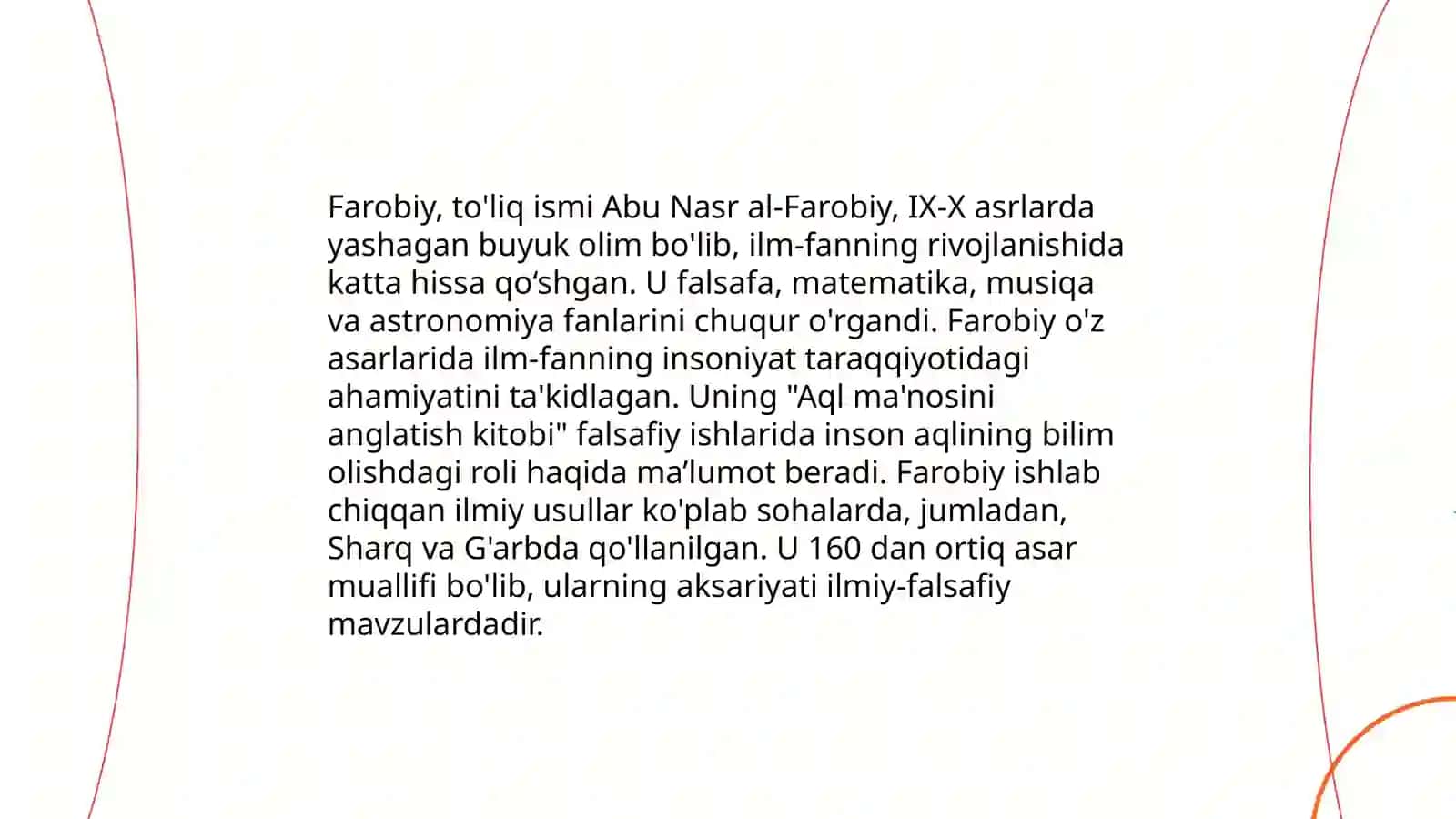 Sharq falsafasida Farobiyning falsafiy qarashlari 4