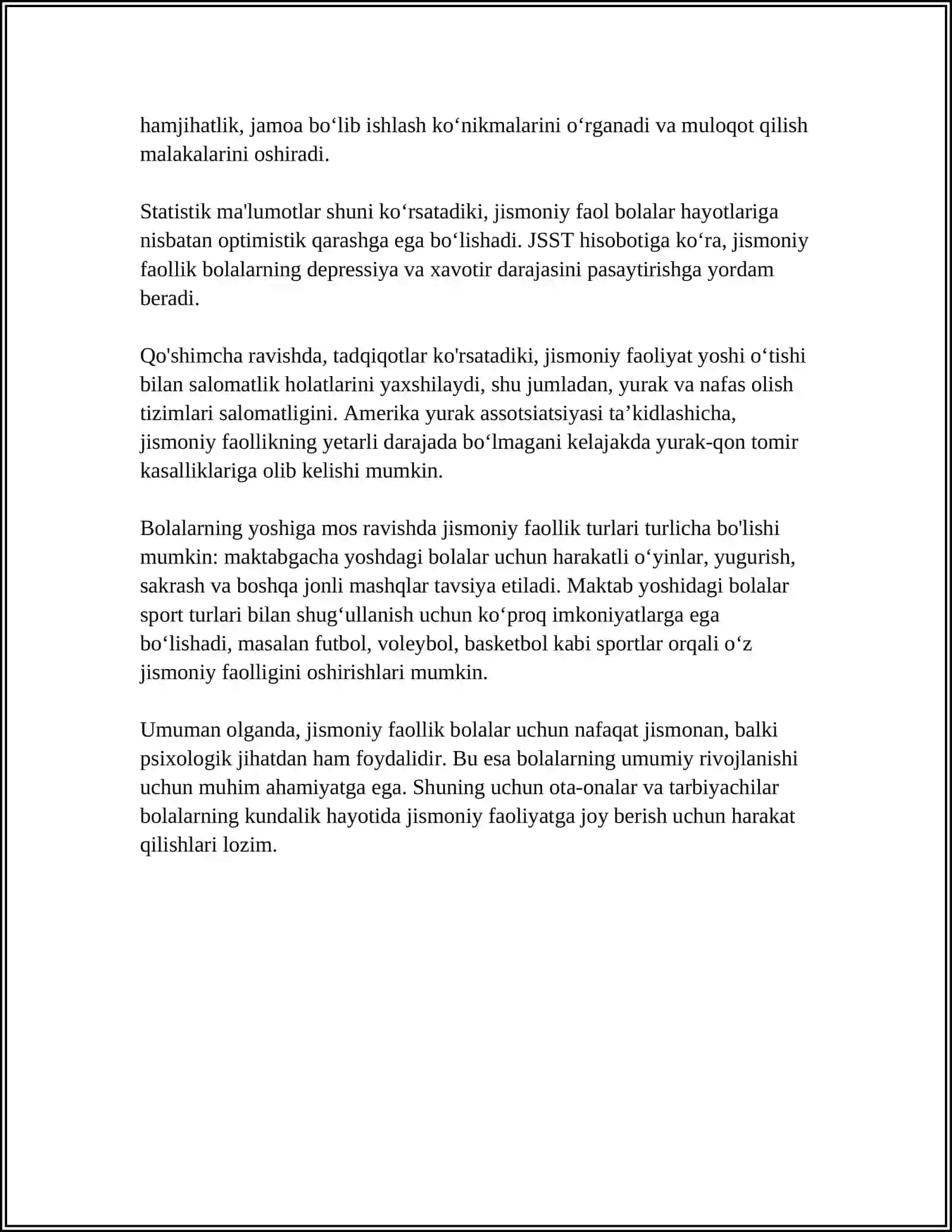 KICHIK YOSHDAGI BOLALAR UCHUN UCHTA HARAKATLI OʻYINLAR 4