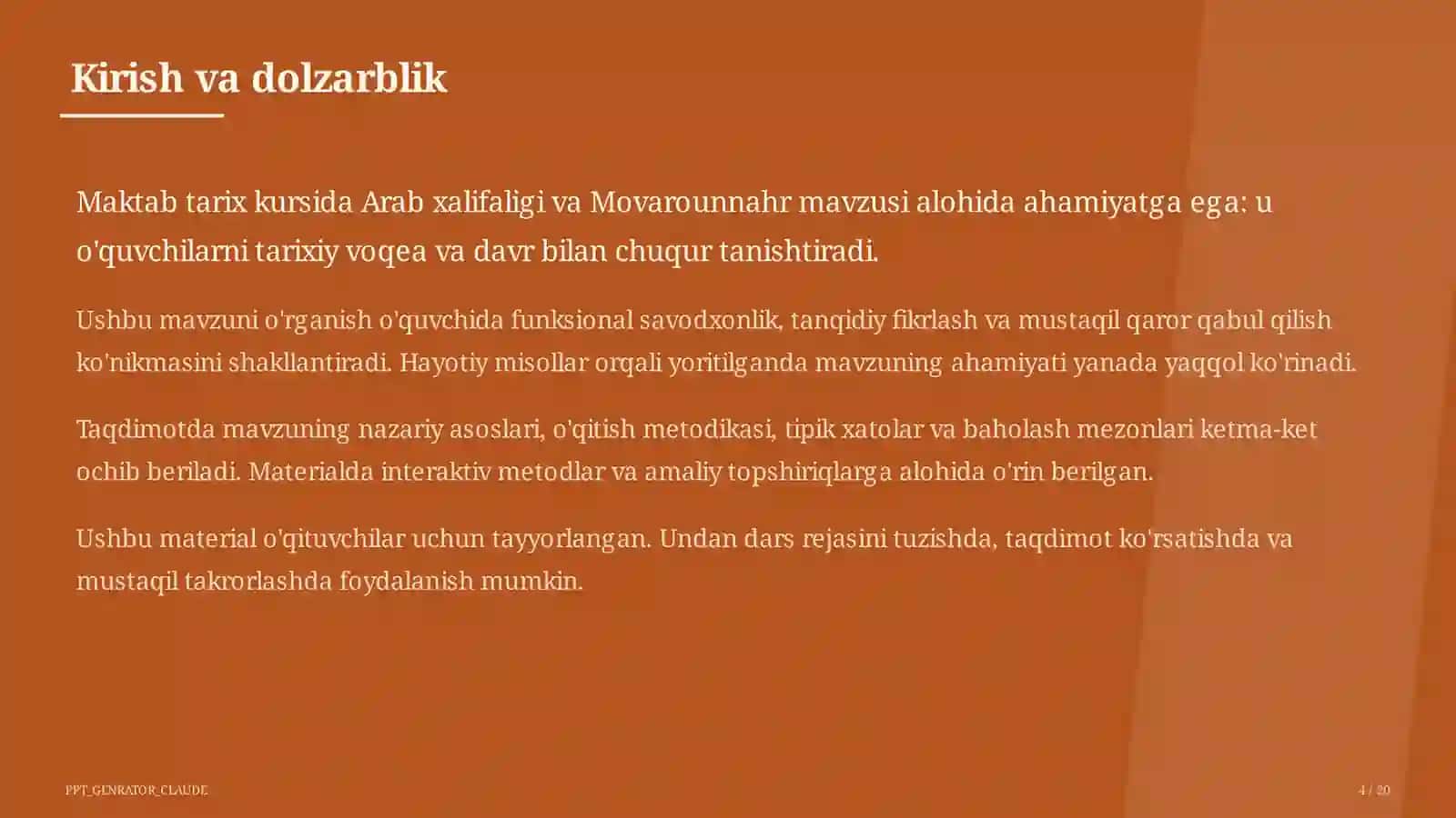Arab xalifaligi va Movarounnahr (7-sinf) 4
