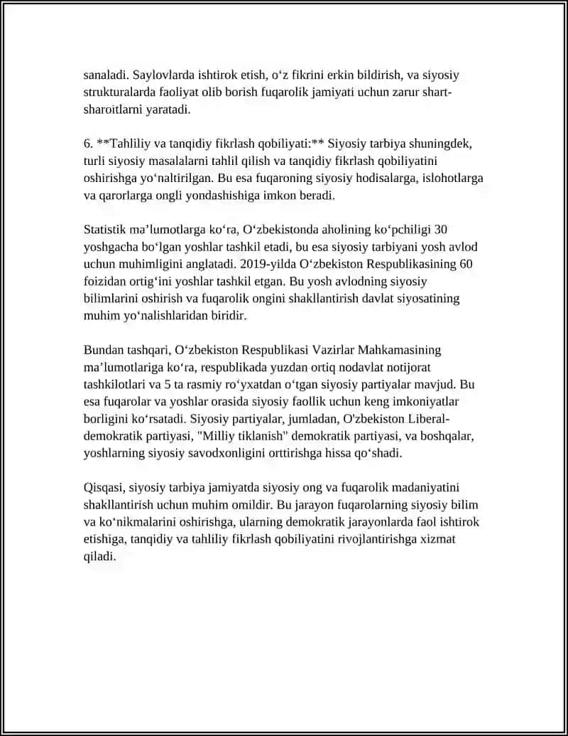 SIYOSIY TARBIYA HAQIDA TUSHUNCHA 4