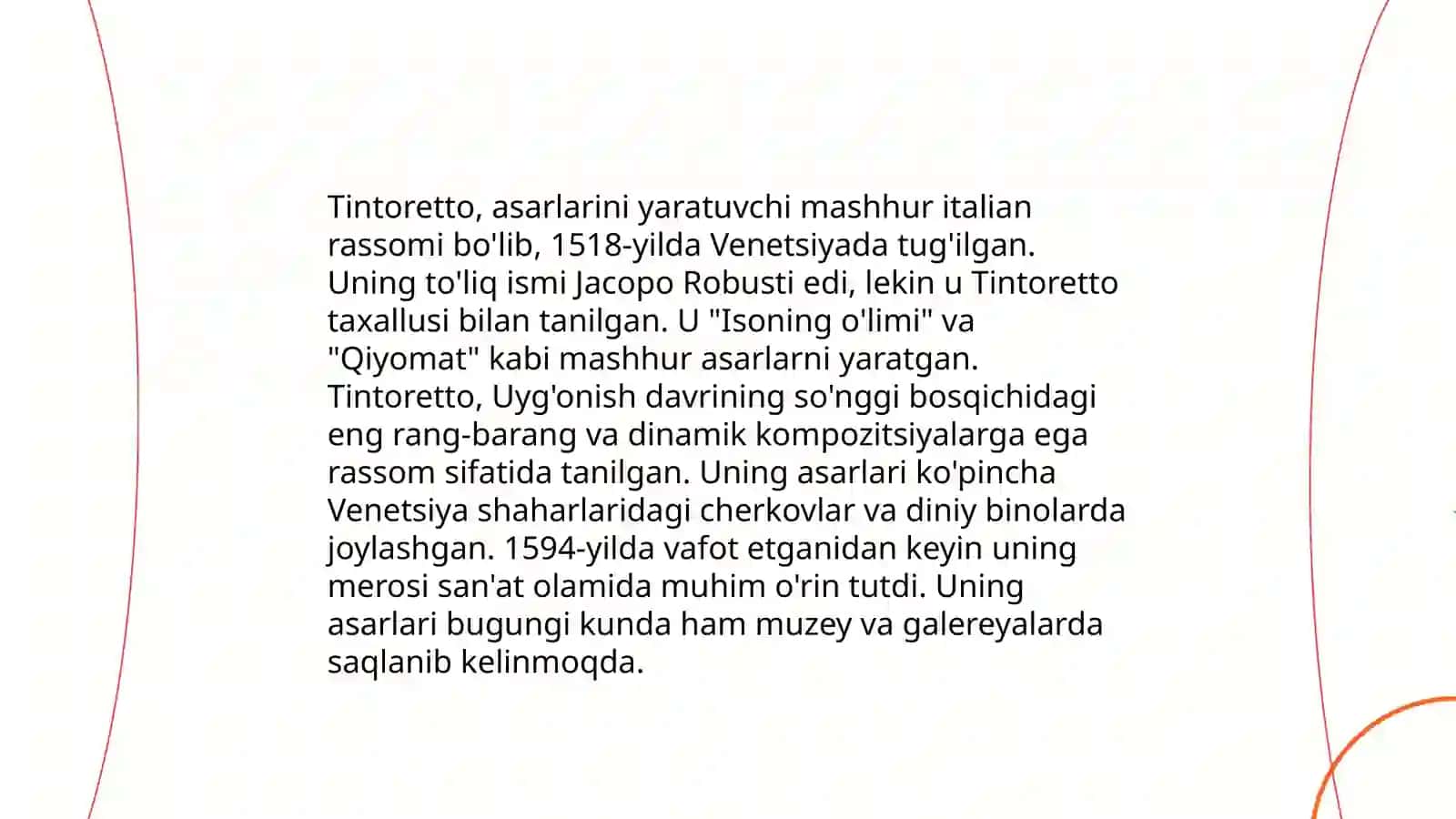 XVI asirning 2-yarmida Venesiya sa'nati 4
