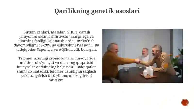 Qarish. Odam umrini uzaytirish istiqbollari 4