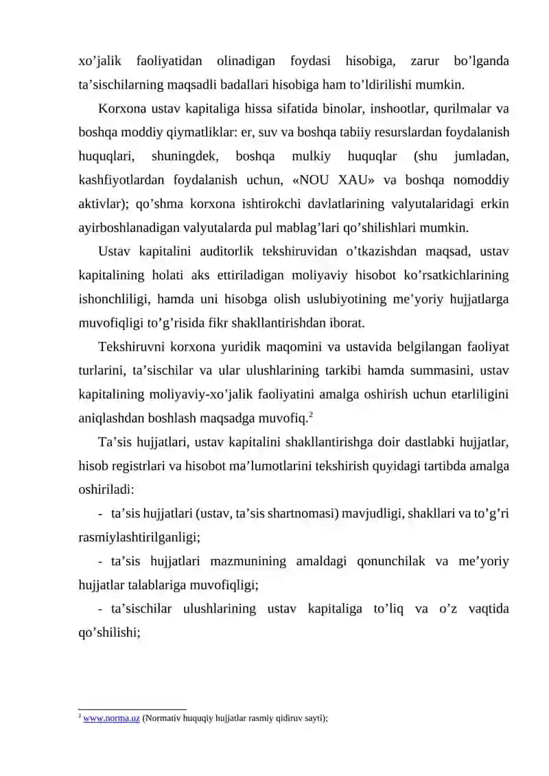 Ustav kapitali hisobi 4