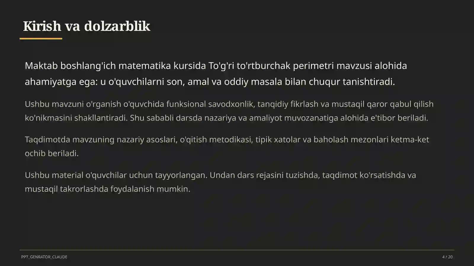 To'g'ri to'rtburchak perimetri (2-sinf) 4
