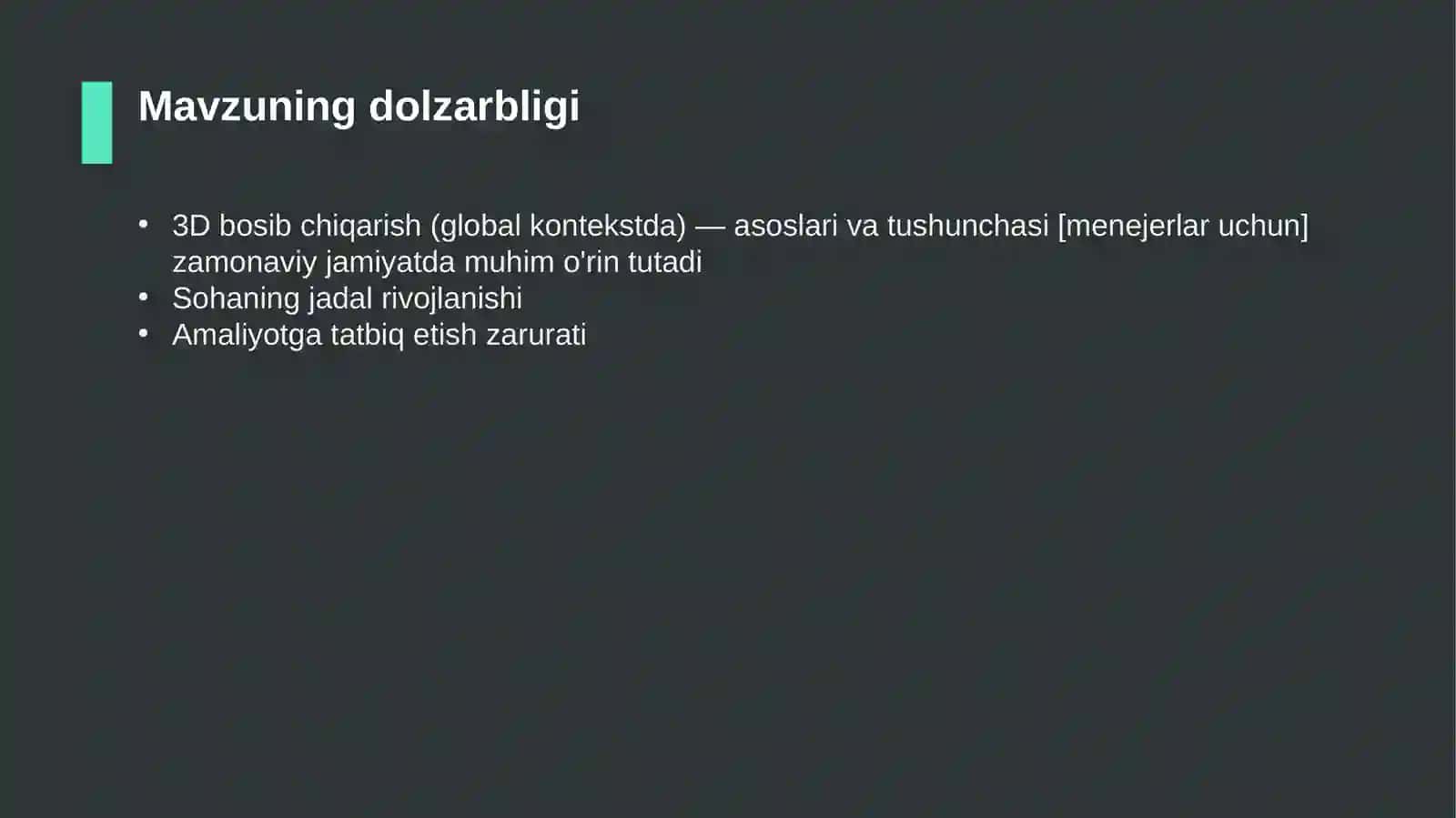 3D bosib chiqarish (global kontekstda) — asoslari va tushunchasi [menejerlar uchun] 4