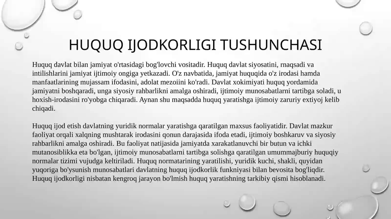 Huquq va qonun ijodkorligi 4