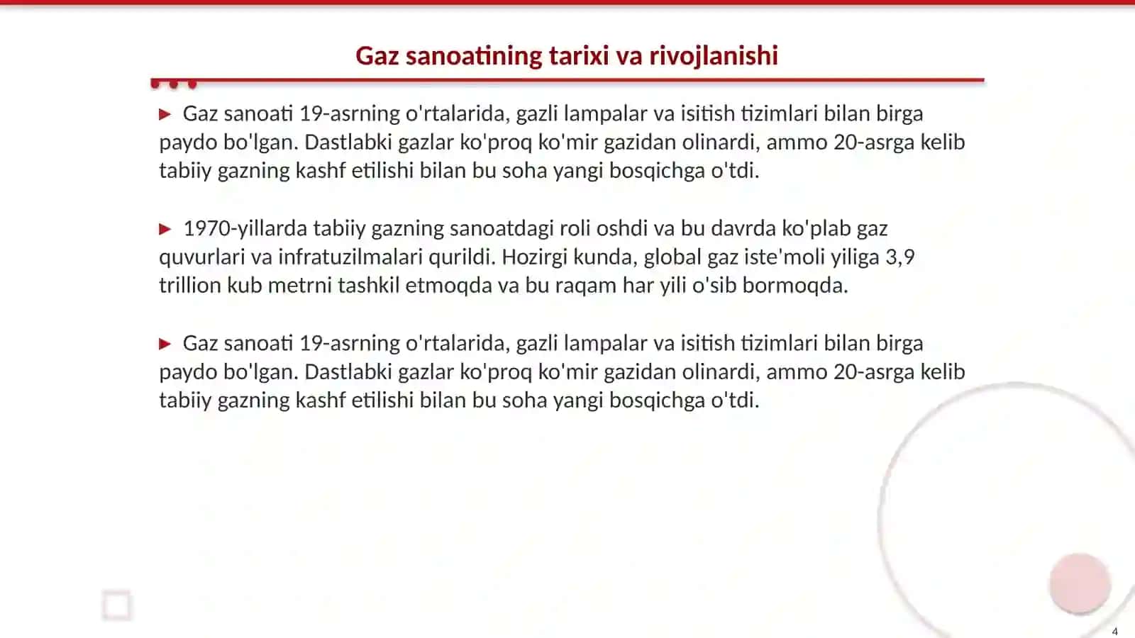Kimyo sanoati.Gaz sanoati 4