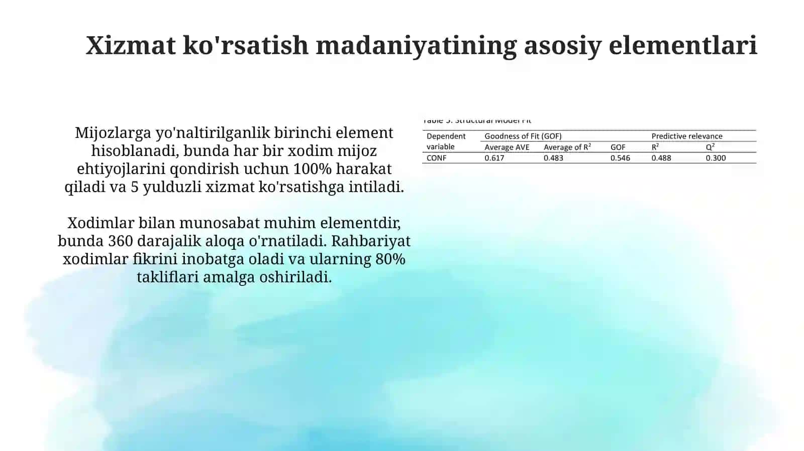 Turizmda xizmat kõrsatish madaniyati 4