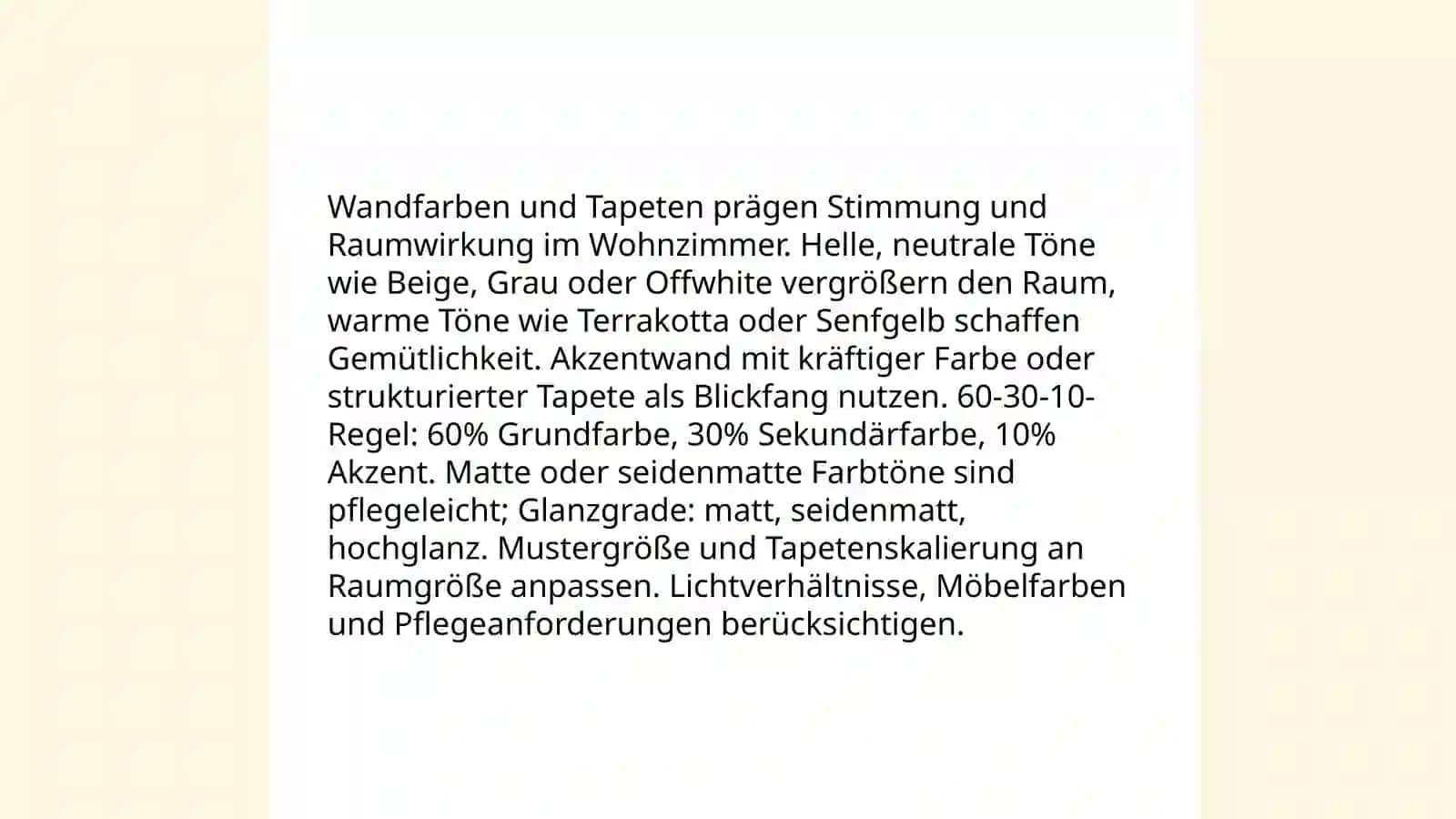 Beschreibung des Wohnzimmers 4