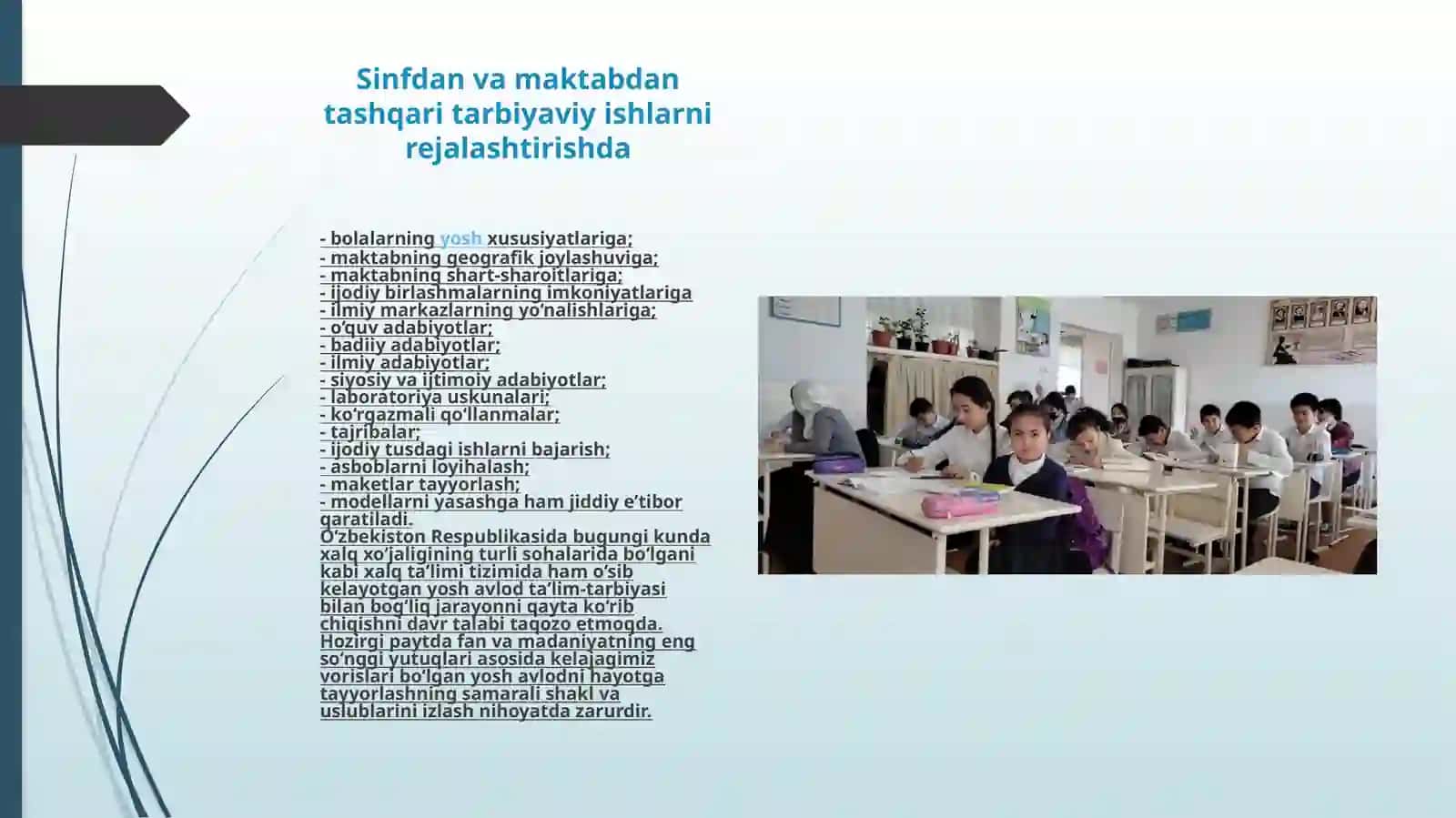 Tarbiyaviy tadbirlar va ularni o’tkazish metodikasi 4