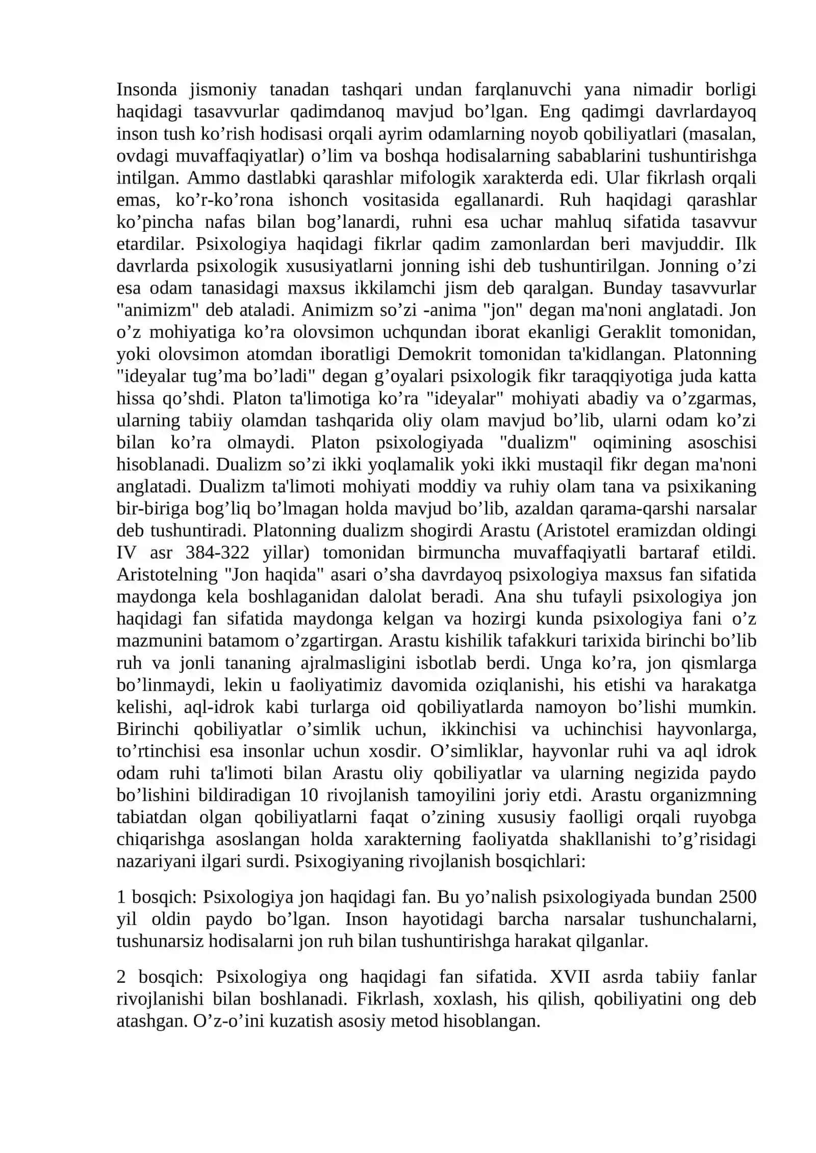 Umumiy psixologiya fani predmeti, ilmiy tadqiqot metodlari 4