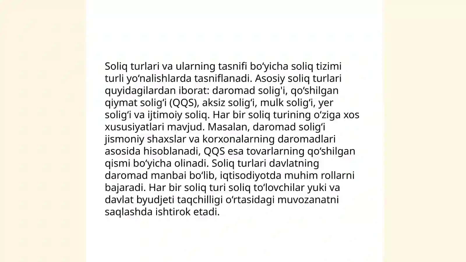 Oʻzbekiston soliq tizimi va uning oʻziga xos xususiyatlari 4