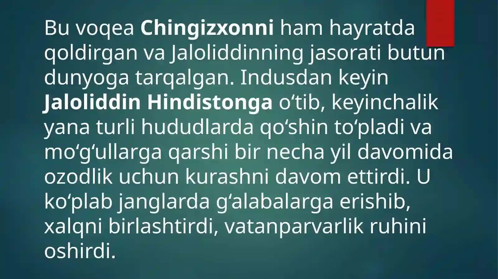 Jaloliddin Manguberdi vatan himoyachisi 4