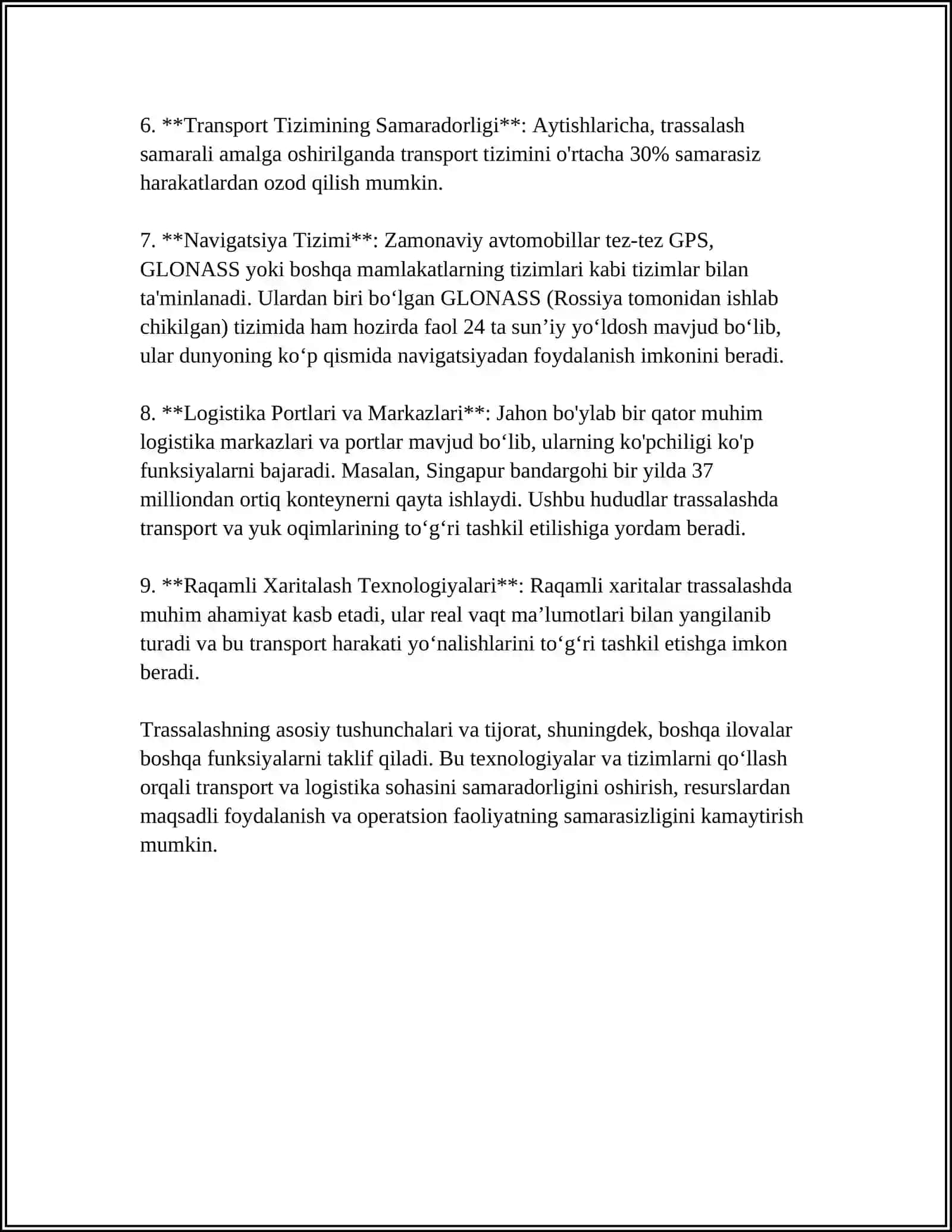 MUHANDISLIK-GEODEZIK QIDIRUV ISHLAR. DALA VA KAMERAL USULLARDA TRASSALASH 4