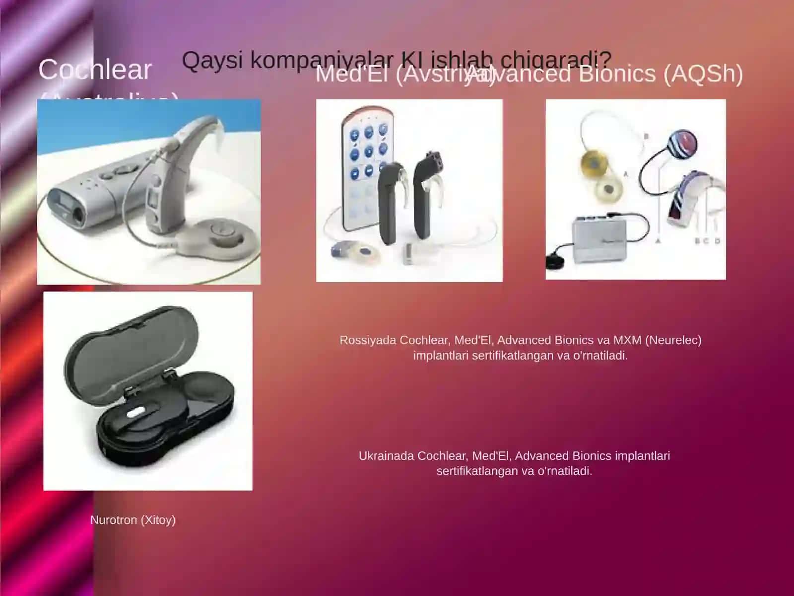Koxlear implantatsiya asosiy tushunchalari 4