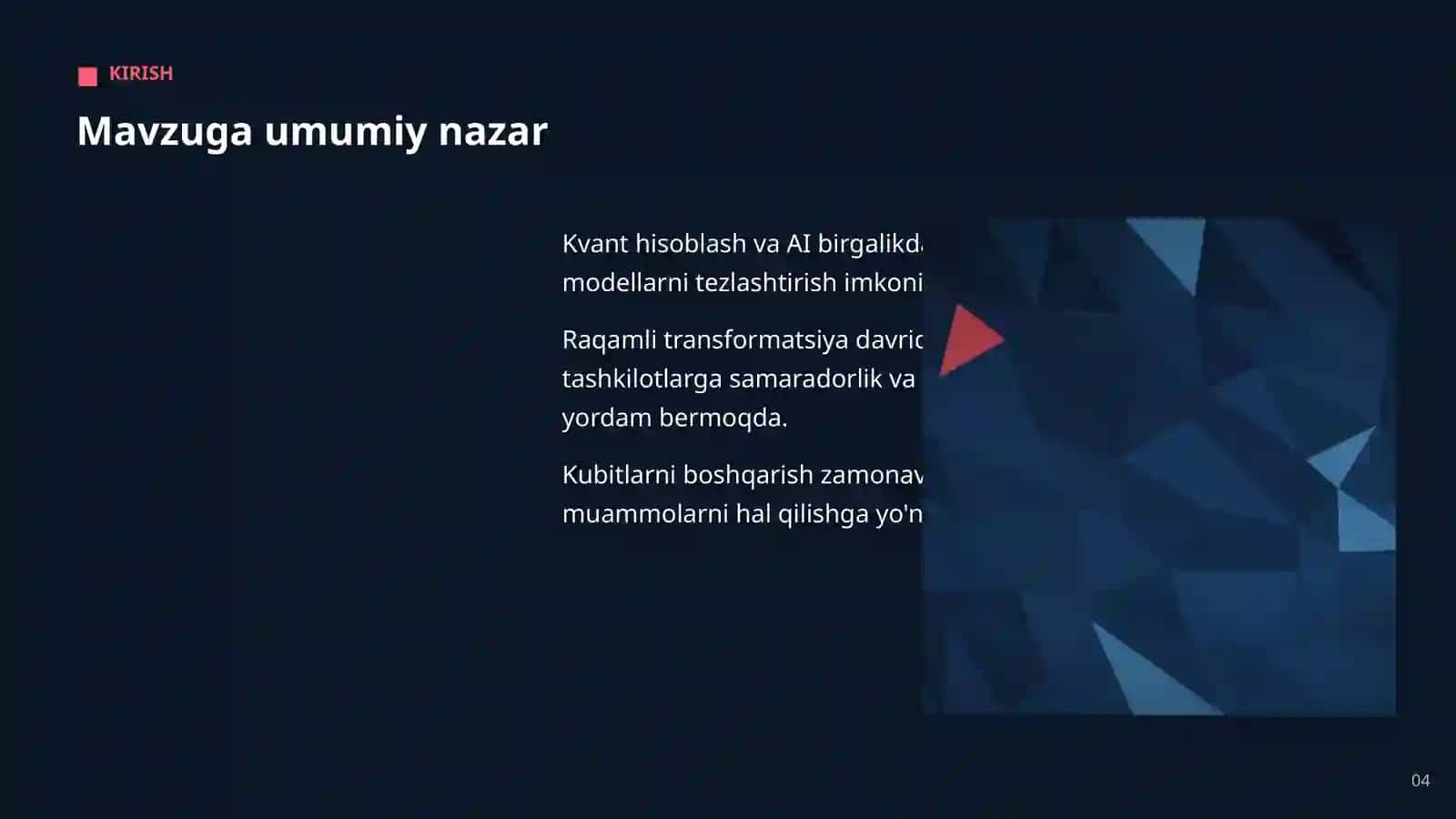 KVANT HISOBLASH VA AI 4