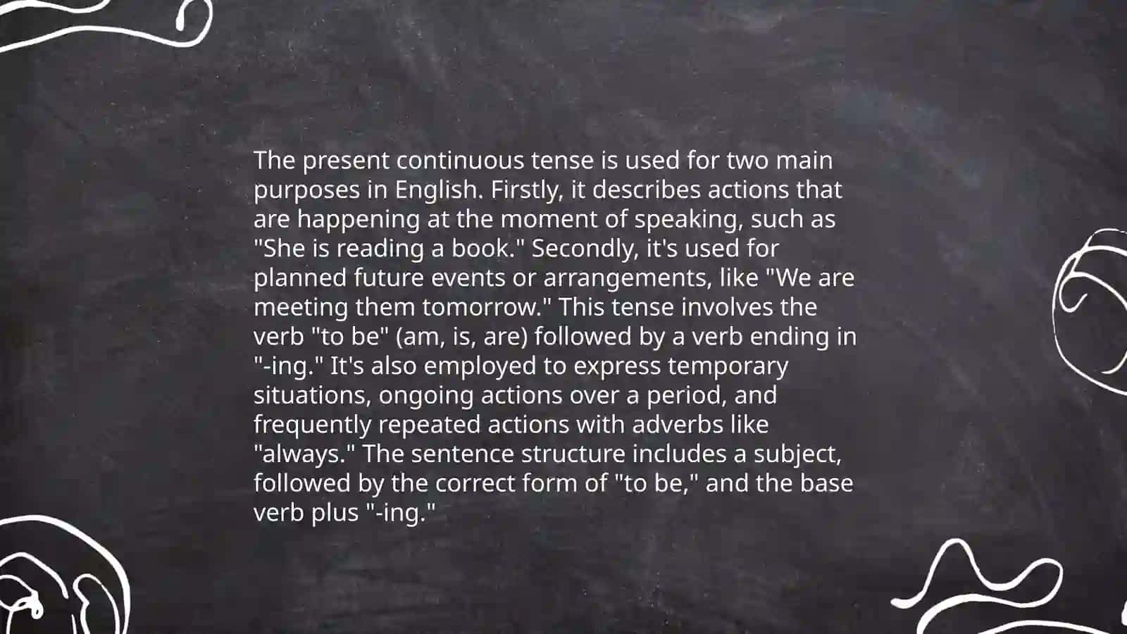 Present continuous 4