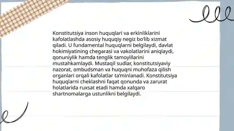 Konstitutsiya huquqiy davlat va baxtiyor jamiyat poydevori 4