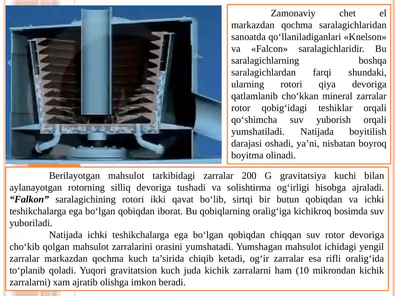 Separatorlarda Boyitish 4