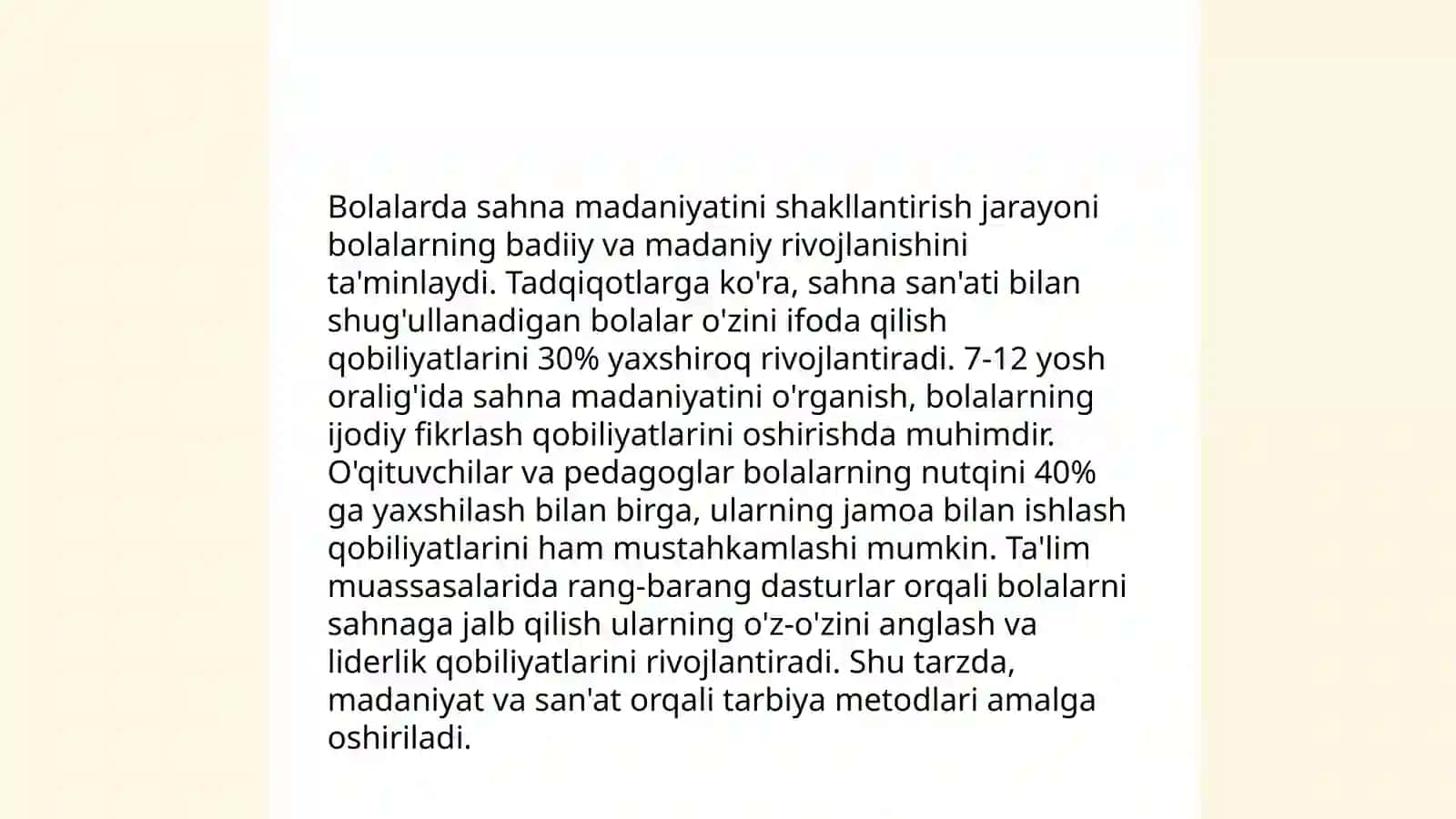 Sahnalashtirish faoliyati vositasida bolalarda ijodiy qobiliyatlarni rivojlantirish 4