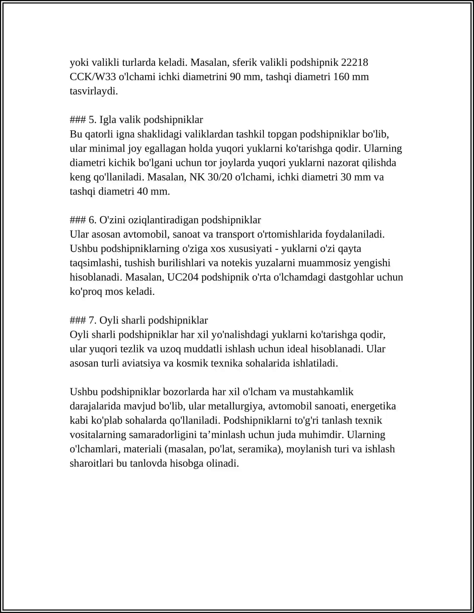 PODSHIPNIKLAR 4