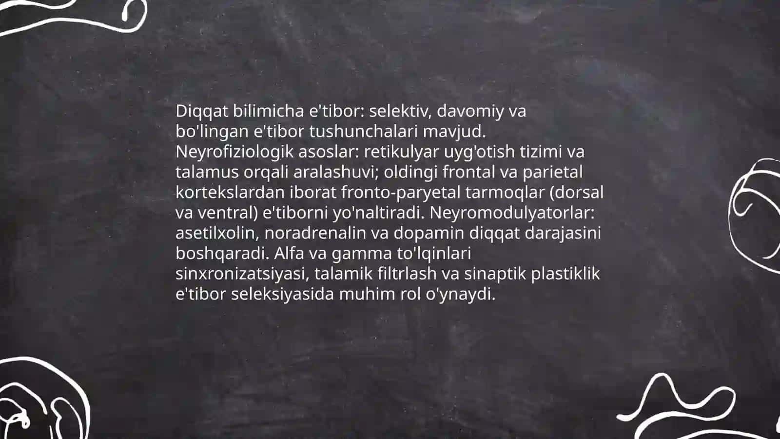 Perseptsiya va miya: nerv tizimi asoslari va sinaptik mexanizmlar 4