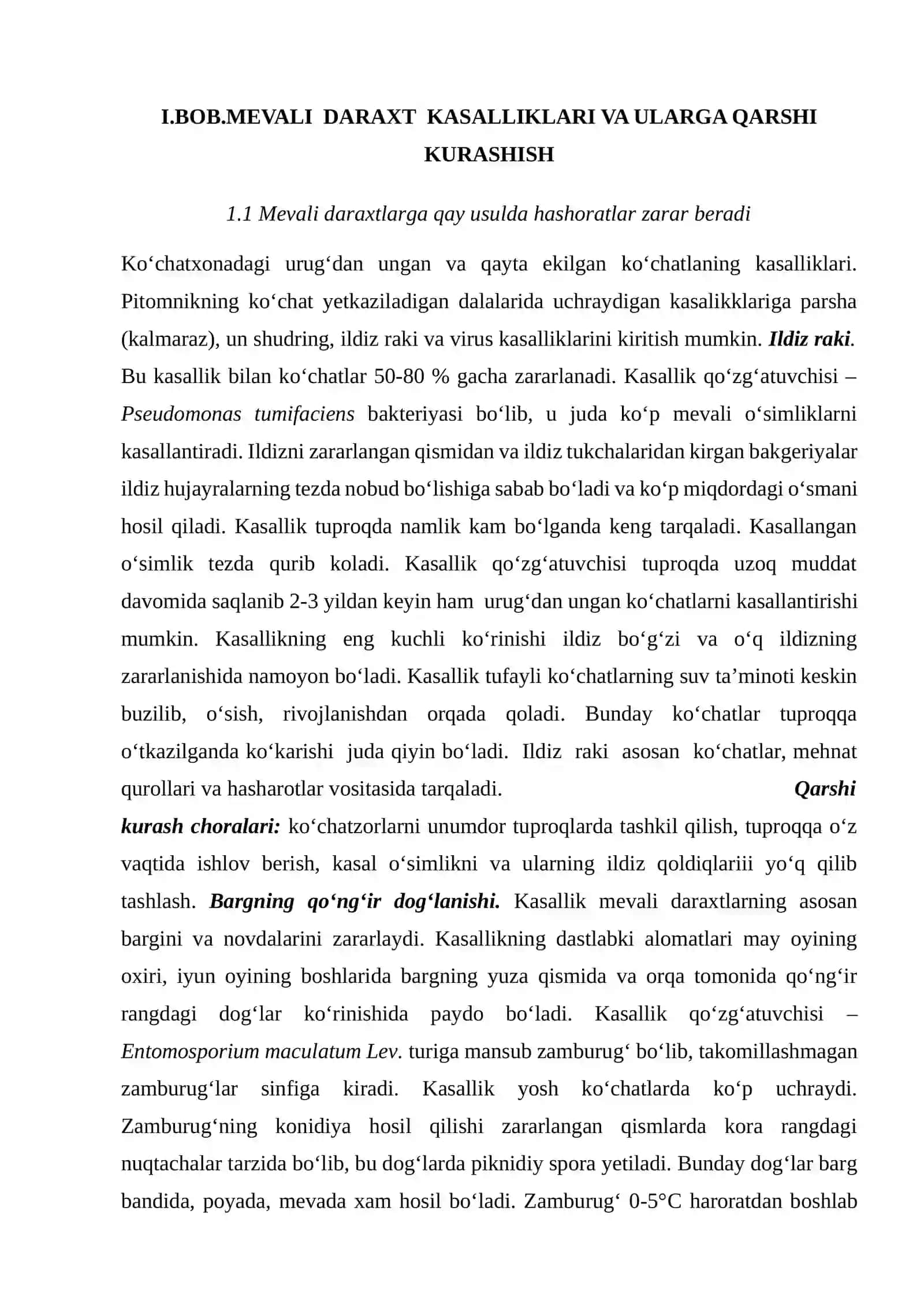MEVALI DARAXTGA ZARA YETKAZUVCHI HASHORATLAR 4
