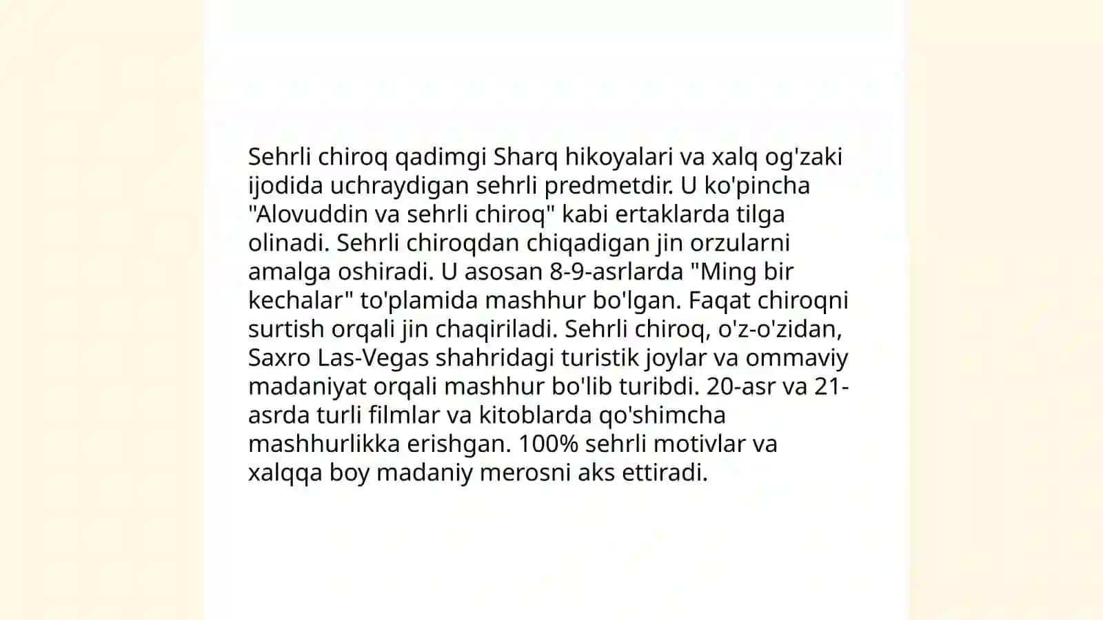 Olovuddinning sarguzashtlari 4