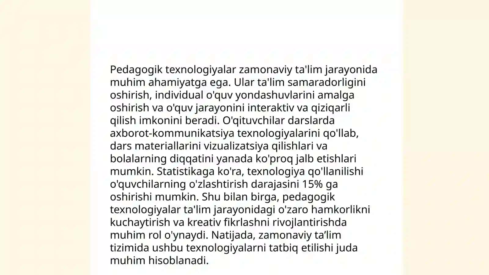 Oliy ta'limda musiqa o'qiyishning yangi xaminaviy pedagogik texnologiyalari 4