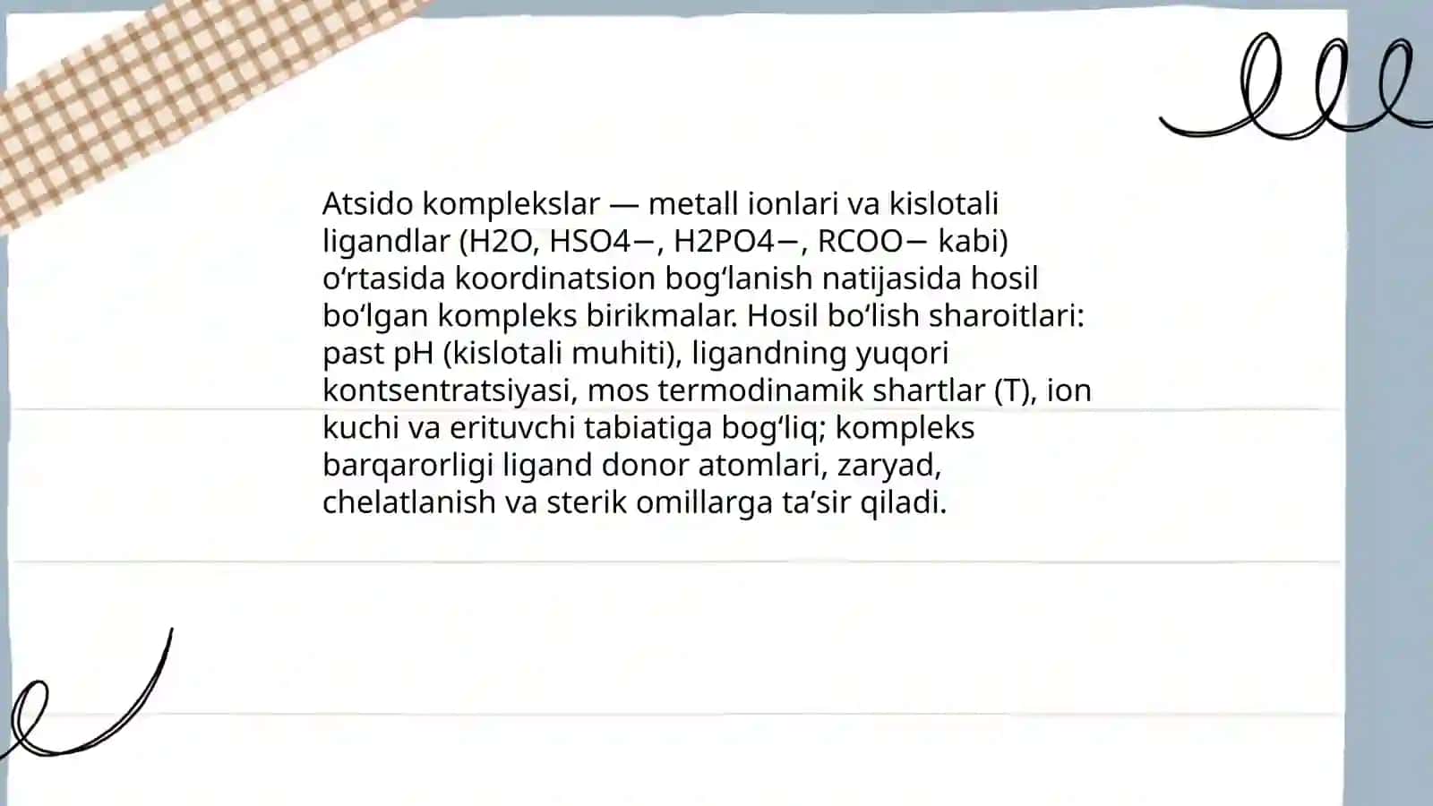 Akva va atsido komplekslarni olinishi 4