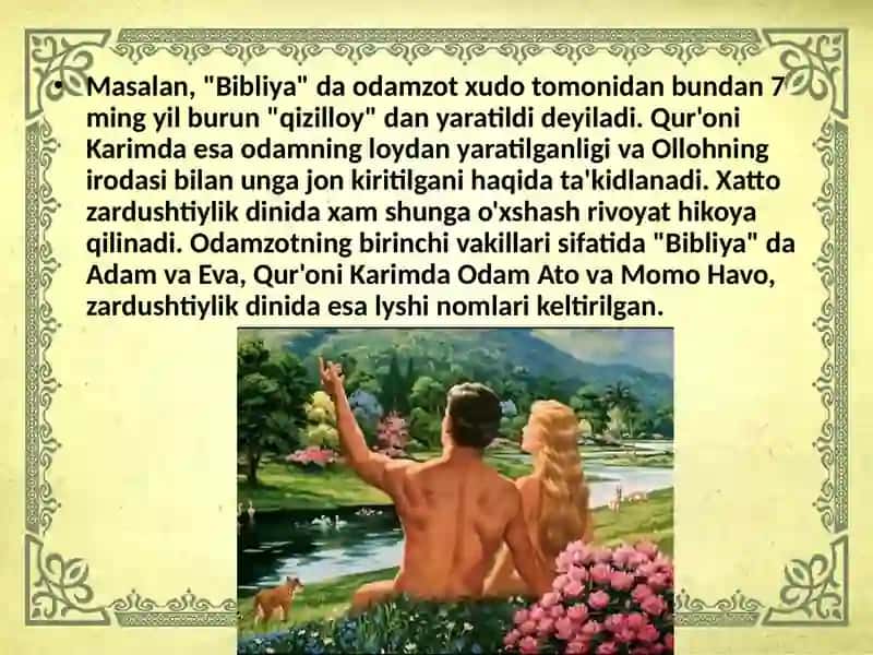 Insoniyatning paydo bo'lishi va ilk g'oyalar 4