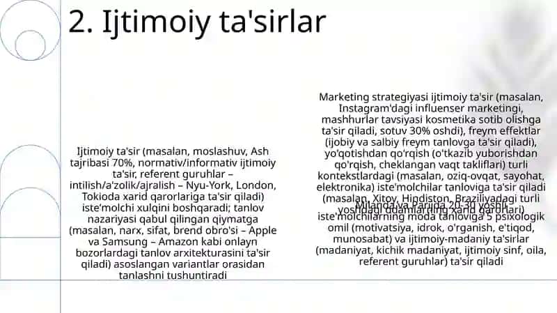 Iste'molchining bozordagi xatti harakati va uning tanlovi nazariyasi 4