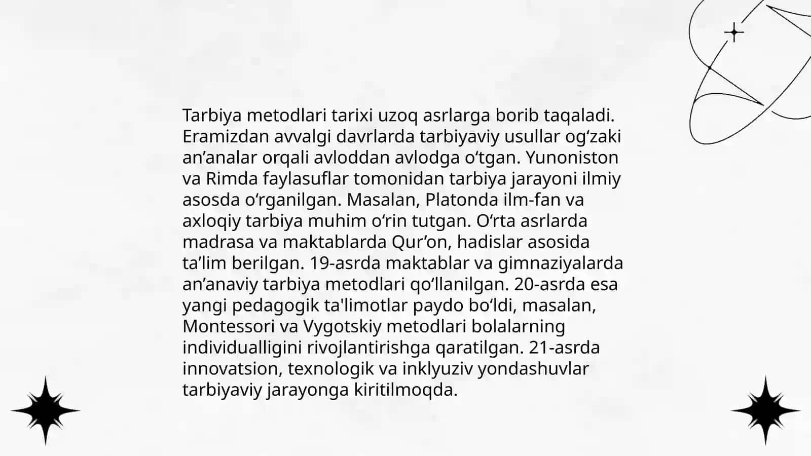 Tarbiya me‘todlari mohiyati va uning tasnifi 4